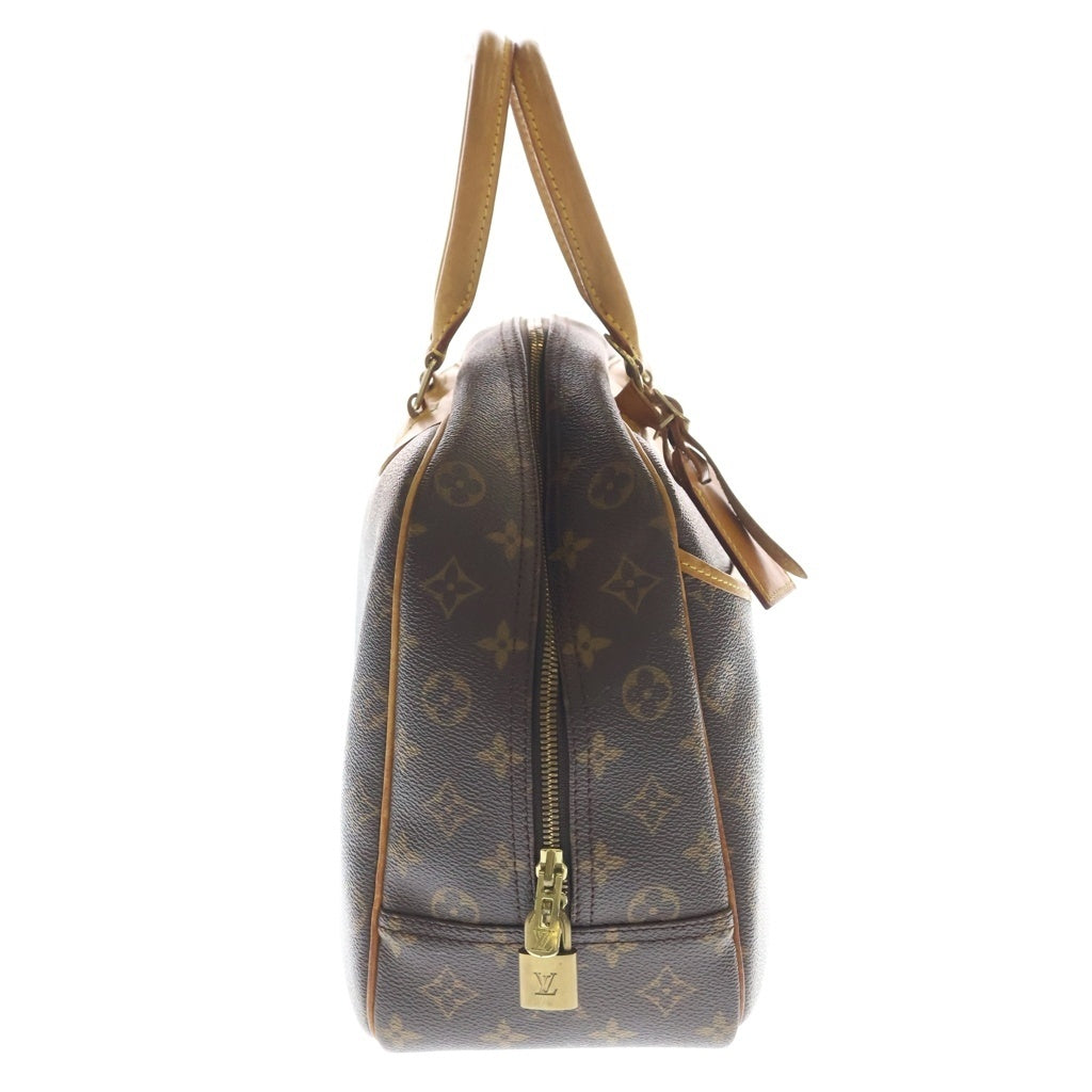 LOUIS VUITTON(ルイヴィトン) ドーヴィル モノグラム PVC レザー ハンドバッグ ゴールド金具 ブラウン M47270 レディース
