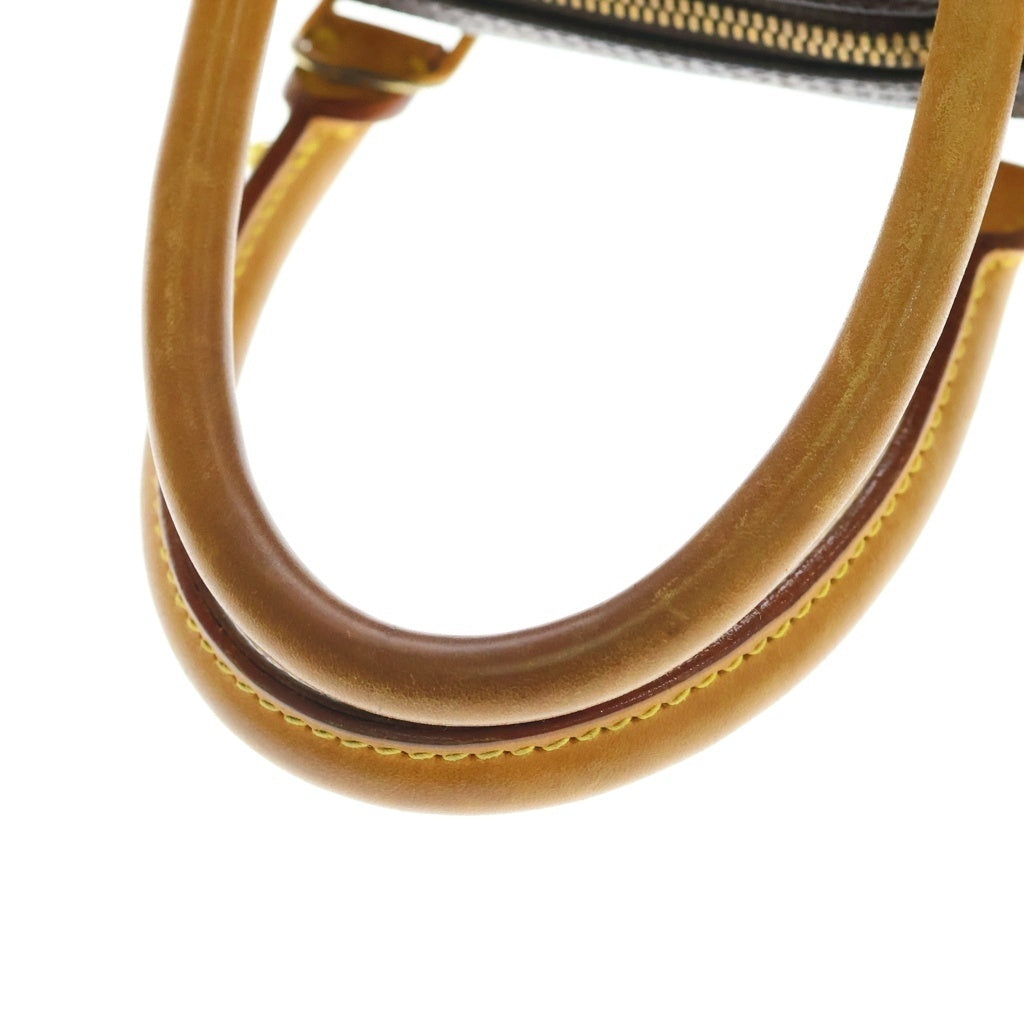 LOUIS VUITTON(ルイヴィトン) ドーヴィル モノグラム PVC レザー ハンドバッグ ゴールド金具 ブラウン M47270 レディース