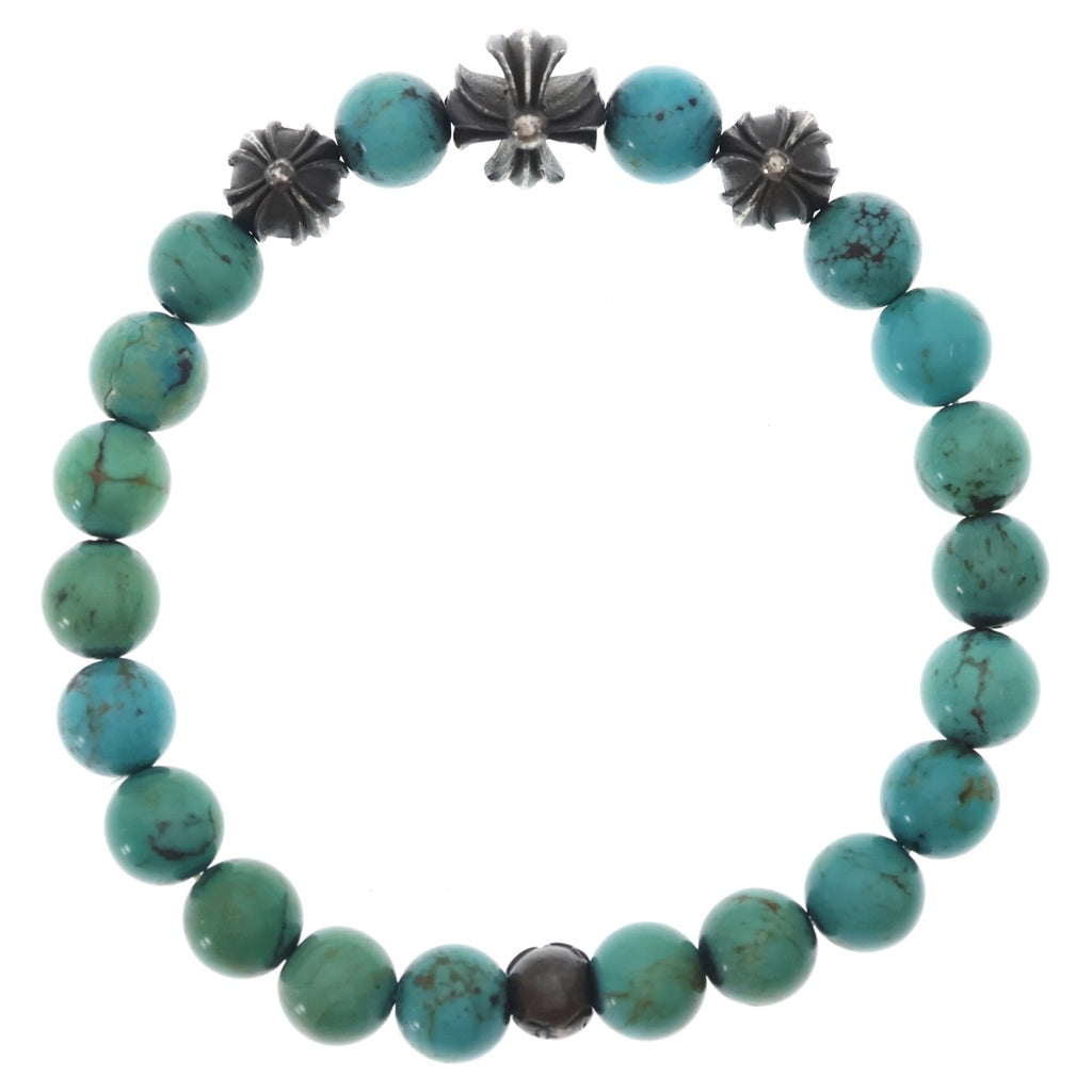 CHROME HEARTS(クロムハーツ) 8mm BEAD 8mm ビーズブレス BEAD 8mm ビーズブレスレット ターコイズ ブルー