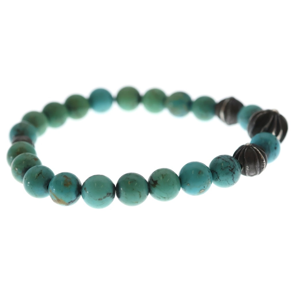 CHROME HEARTS(クロムハーツ) 8mm BEAD 8mm ビーズブレス BEAD 8mm ビーズブレスレット ターコイズ ブルー