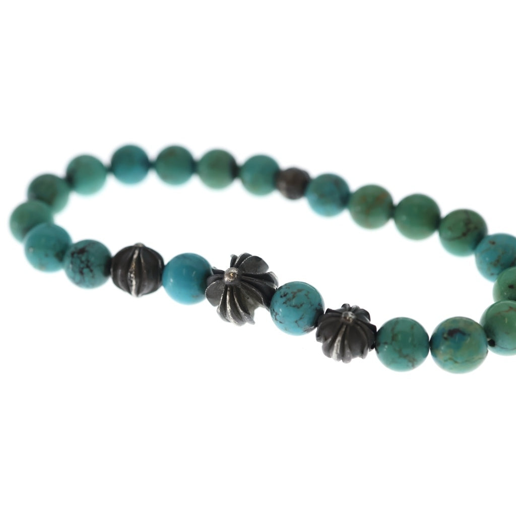 CHROME HEARTS(クロムハーツ) 8mm BEAD 8mm ビーズブレス BEAD 8mm ビーズブレスレット ターコイズ ブルー