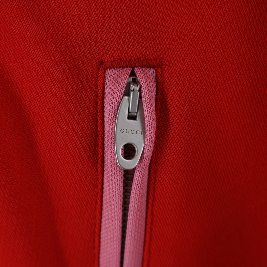 GUCCI(グッチ) Sequin Zip Up Jacket スパンコールジップジャケット レッド 737404