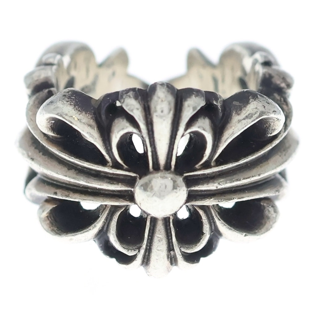 CHROME HEARTS(クロムハーツ) DBL FLRL CRS ダブルフローラルクロス リング シルバー BCA390