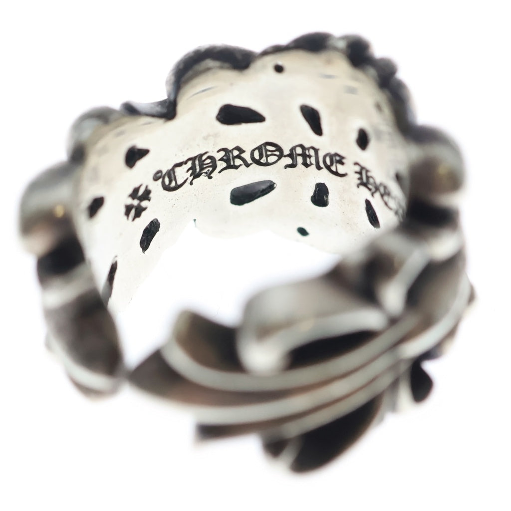 CHROME HEARTS(クロムハーツ) DBL FLRL CRS ダブルフローラルクロス リング シルバー BCA390