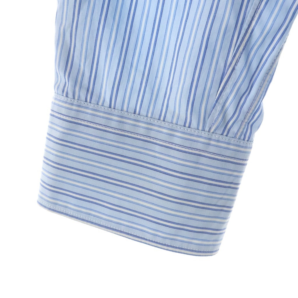 COMME des GARCONS SHIRT(コムデギャルソンシャツ) ネックストラップ ストライプ長袖シャツ ブルー W14040