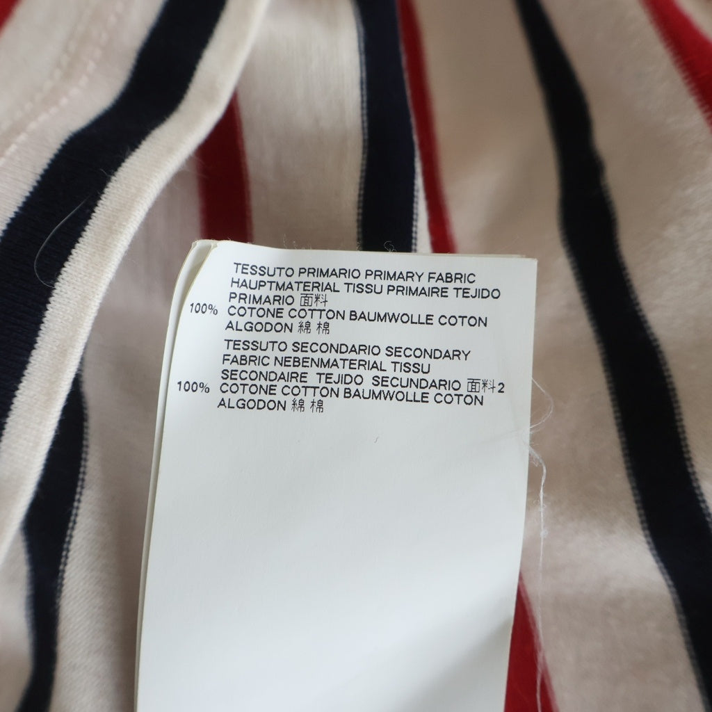 Maison Martin Margiela(メゾンマルタンマルジェラ) 18SS ストライプ コットン 長袖Tシャツ カットソー ホワイト S50GC0493