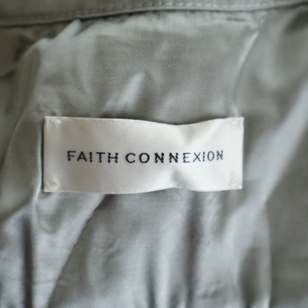 FAITH CONNEXION(フェイスコネクション) ツイードオーバーサイズシャツジャケット 長袖シャツ グリーン 19-050-316-0023-1-0