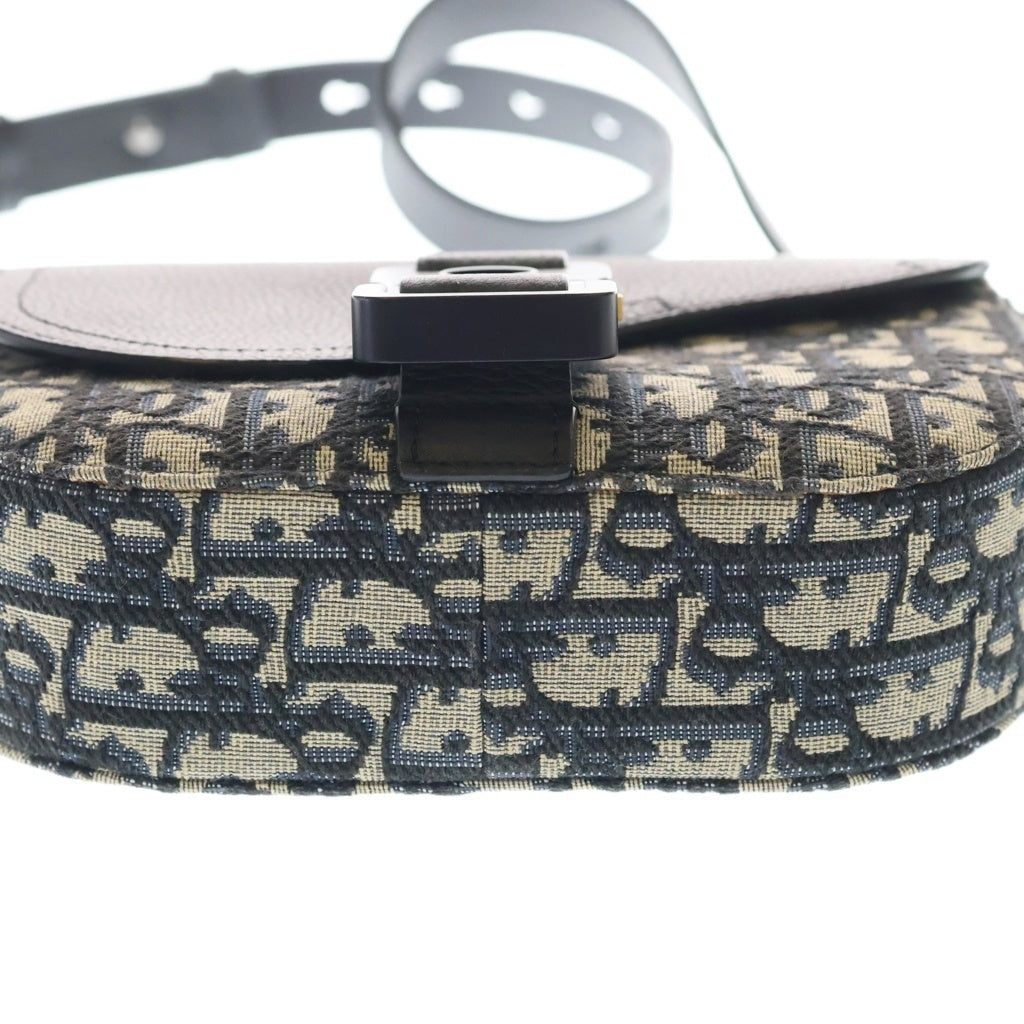 DIOR(ディオール) オブリーク ジャガード グレインドカーフスキン メッセンジャーバッグミニ グレー 2ADCA435YKS_H03E