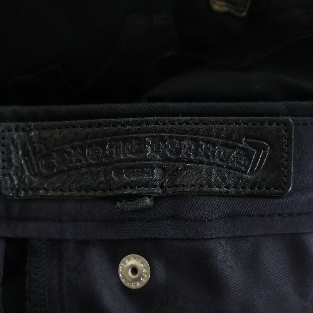 CHROME HEARTS(クロムハーツ) CHINOS CEM CRS PTCH チノパン カモフラ セメタリークロスパッチ パンツ ブラック