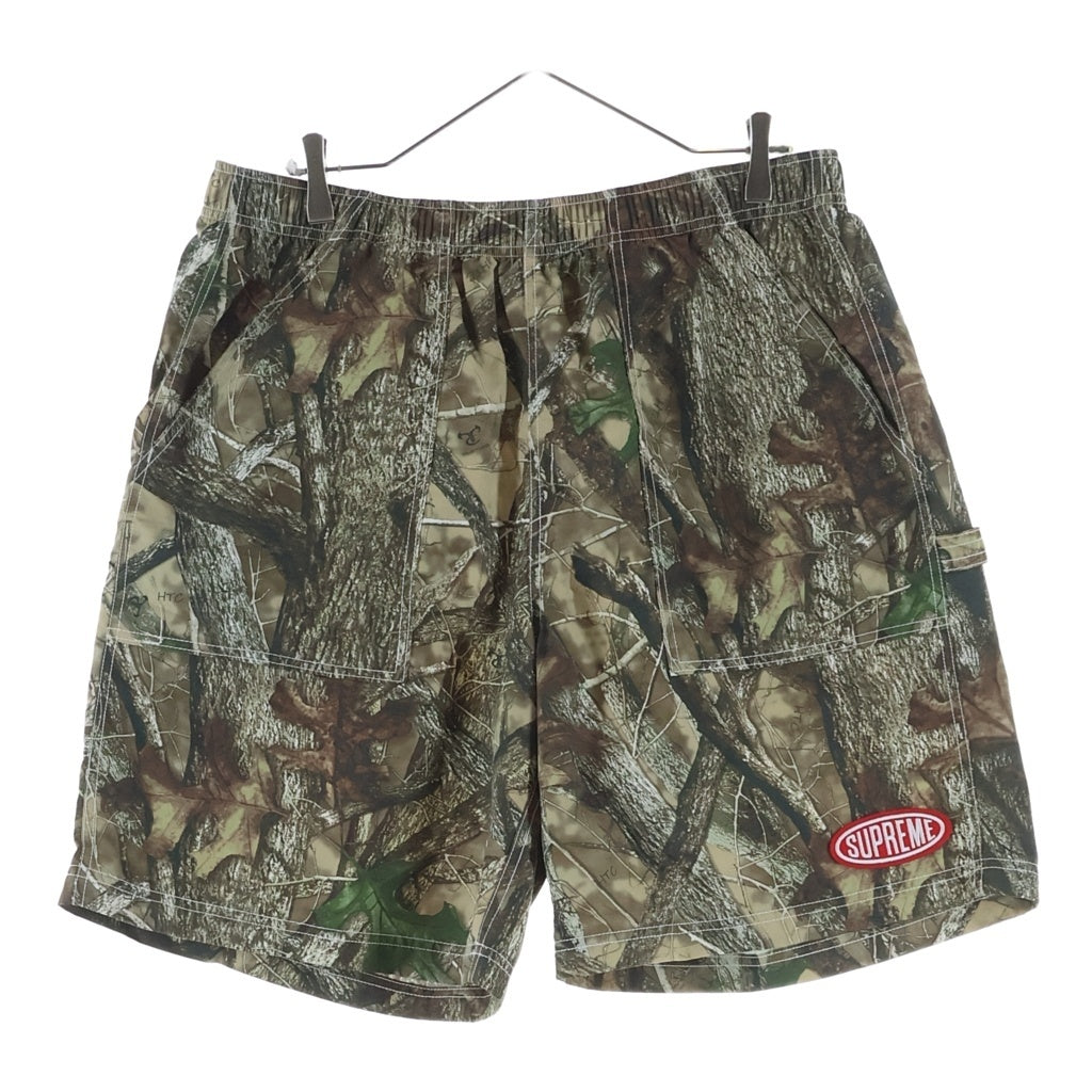 SUPREME(シュプリーム) 26SS Nylon Painter Short 総柄デザイン ナイロンショーツ ハーフパンツ ブラウン