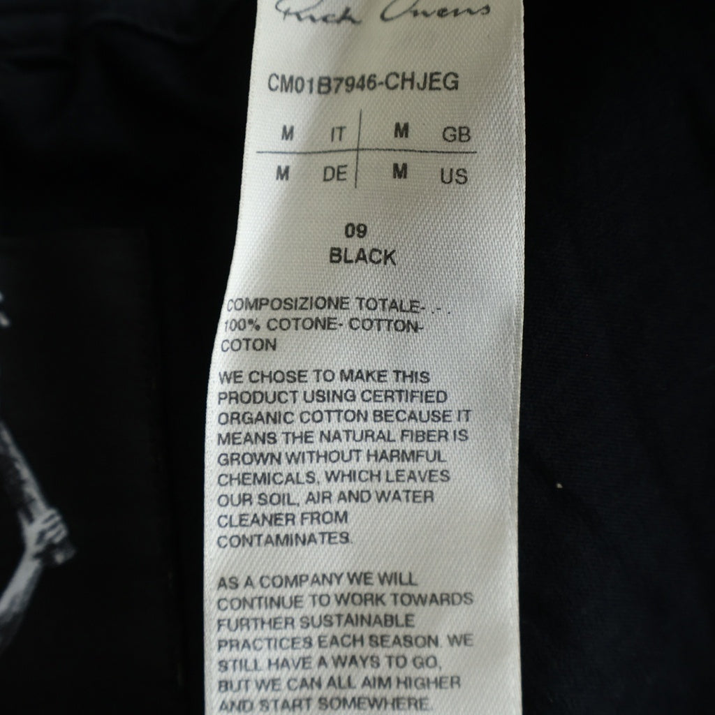 Rick Owens DRKSHDW(リックオウエンス ダークシャドウ) ×CHAMPION BEVELED PODS チャンピオン ロゴデザイン ドローストリング イージー ショートパンツ ブラック CM01D9239-CHJER