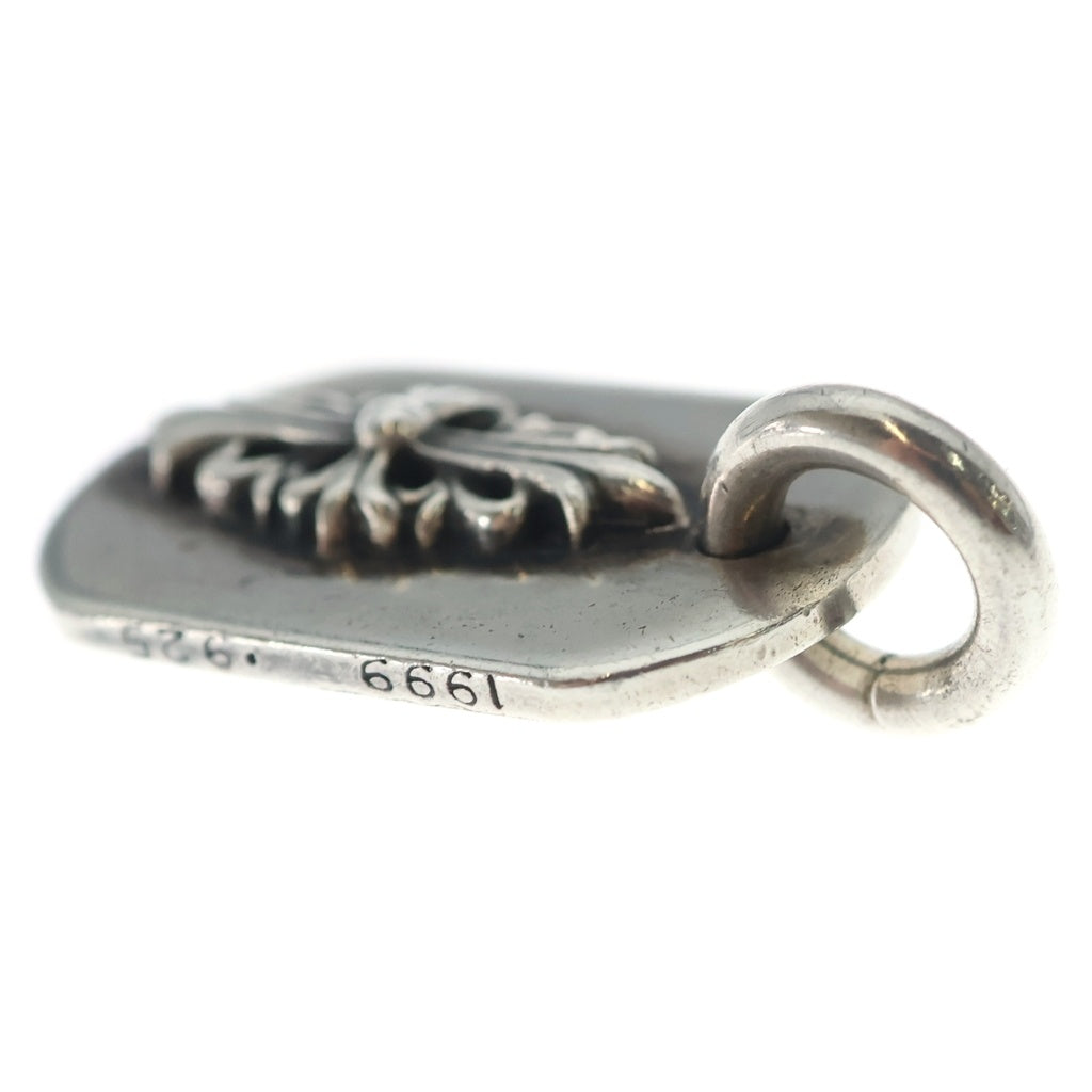CHROME HEARTS(クロムハーツ) RAISED FRRL DOGTAG レイズドフローラルクロス ドッグタグ ペンダントトップ シルバー BCA302
