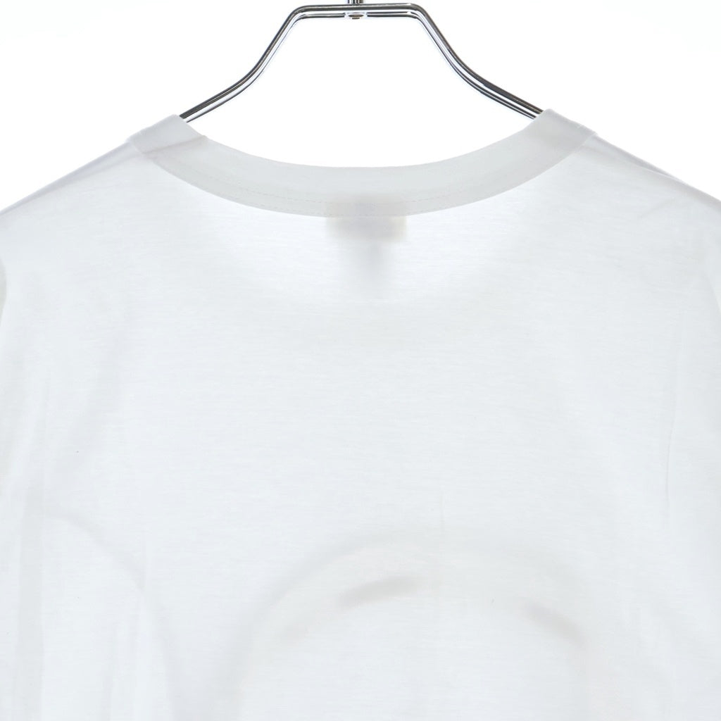NOIR KEI NINOMIYA(ノワール ケイニノミヤ) フロントロゴデザイン クルーネック カットソー 半袖Tシャツ ホワイト レディース 3K-T002