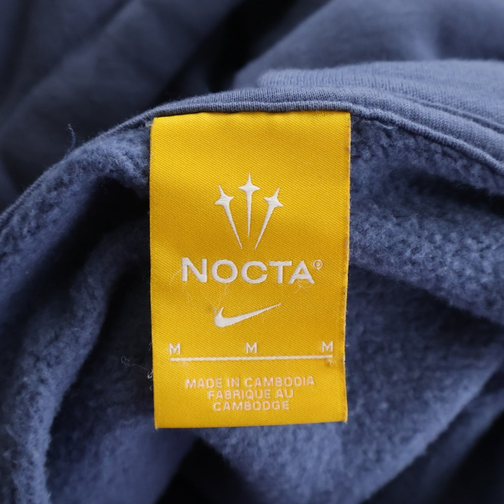 NIKE(ナイキ) ×NOCTA FLEECE HOODIE ノクタ フリース ロゴデザイン フーデッド スウェット パーカー ブルー FN7659-491