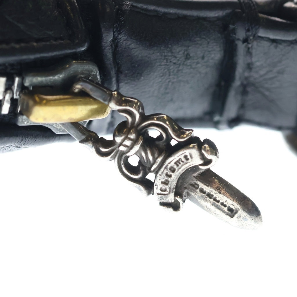 CHROME HEARTS(クロムハーツ) ガンスリンガーベルト ダガージップアップレザーショルダーバッグ レディース