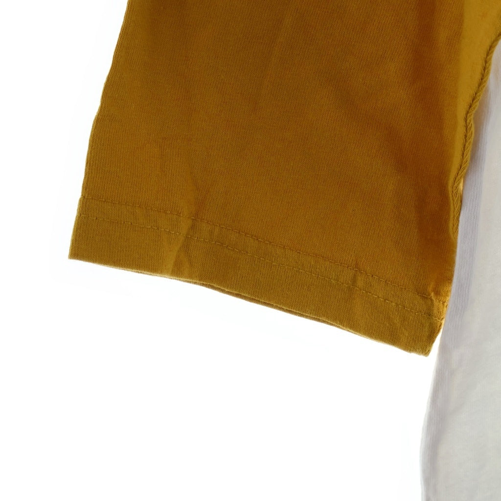 STUSSY(ステューシー) 90S VINTAGE ヴィンテージ チャイルドフォトデザイン クルーネック カットソー ラグランTシャツ イエロー