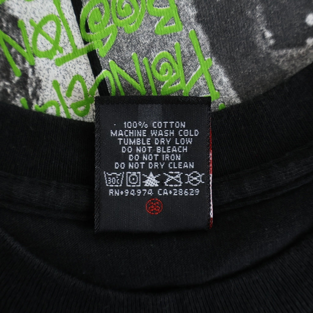 STUSSY(ステューシー) 00S STONE THROW 2009 ストーンズ スロー クルーネック カットソー 半袖Tシャツ ブラック