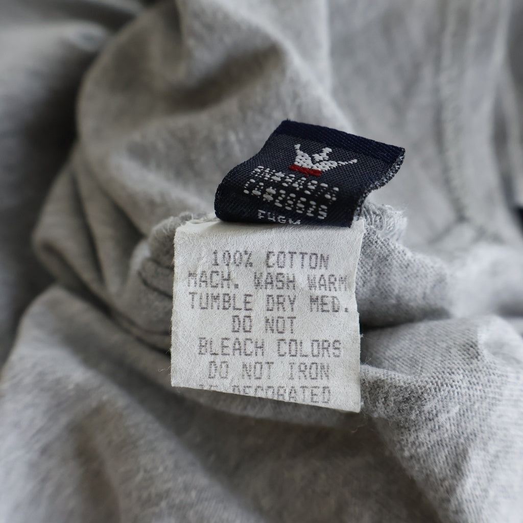 STUSSY(ステューシー) 90S VINTAGE NYLTA 80 ロゴデザイン クルーネック カットソー ラグランスリーブTシャツ グレー