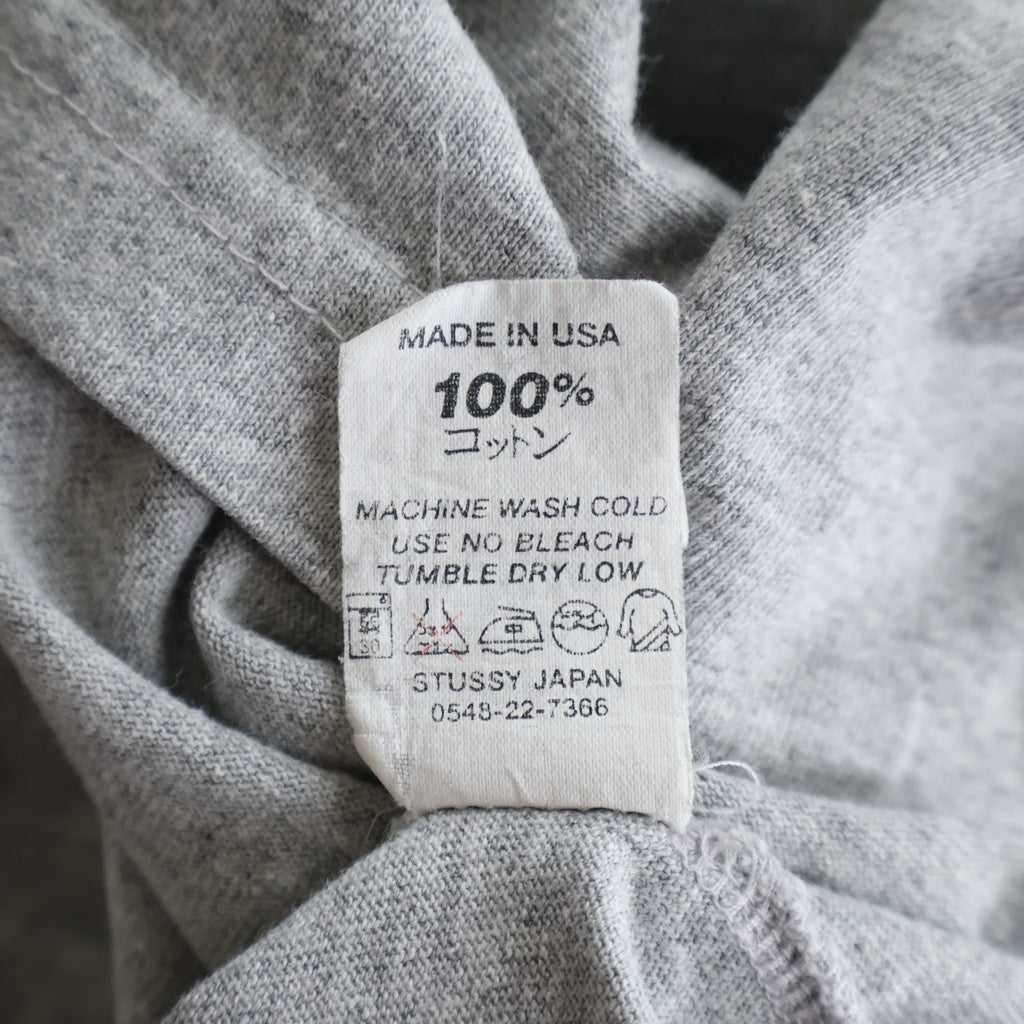 STUSSY(ステューシー) 00S VINTAGE CROWN ヴィンテージ クラウンロゴデザイン クルーネック カットソー ラグランスリーブ 半袖Tシャツ ブラウン