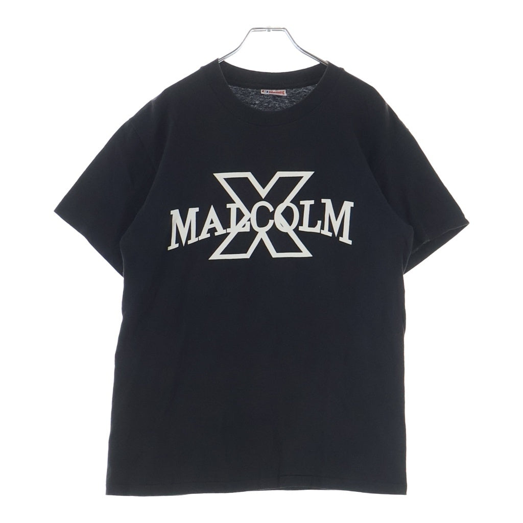VINTAGE(ヴィンテージ) 90S～00S MALCOLM マルコム ロゴデザイン クルーネック カットソー 半袖Tシャツ ブラック