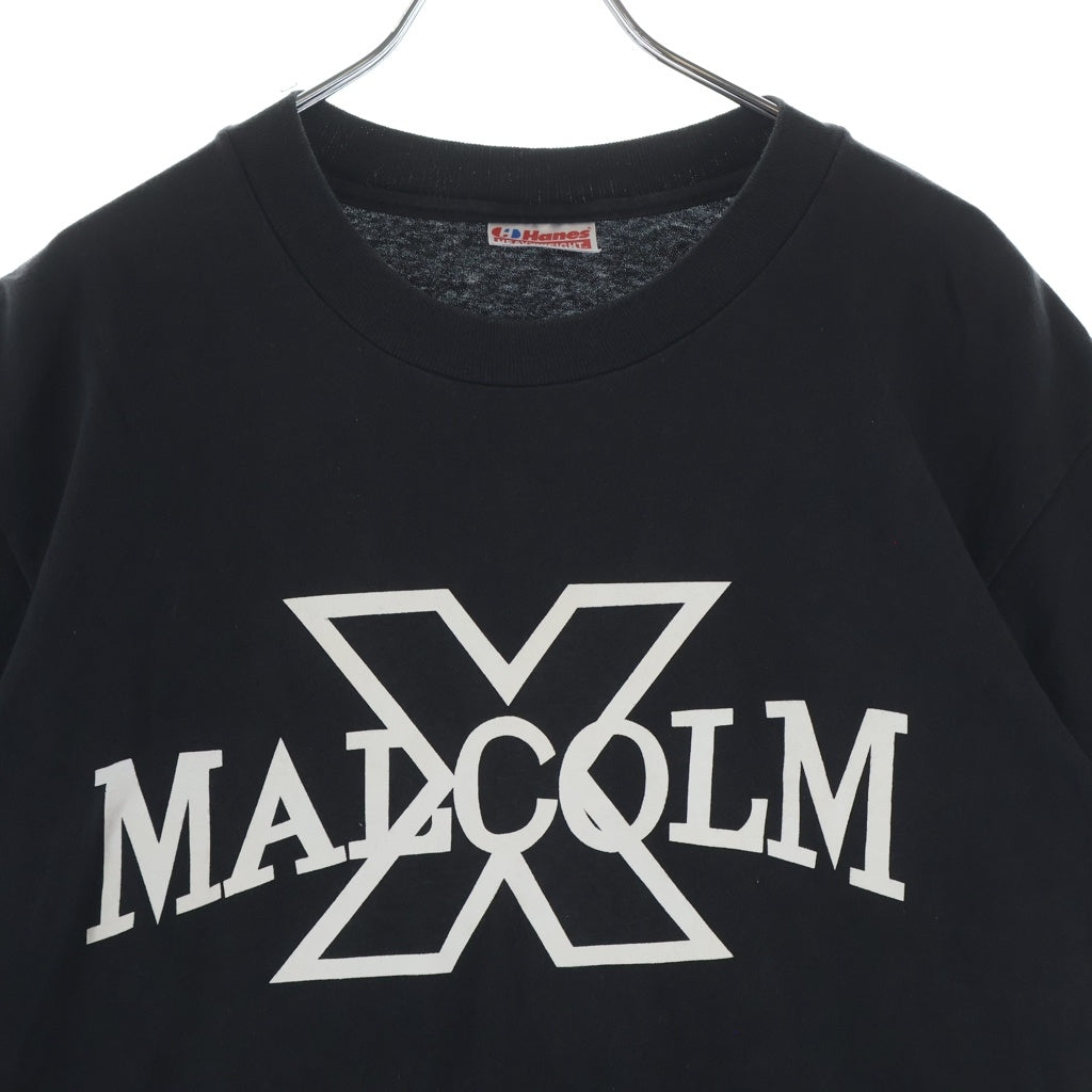 VINTAGE(ヴィンテージ) 90S～00S MALCOLM マルコム ロゴデザイン クルーネック カットソー 半袖Tシャツ ブラック