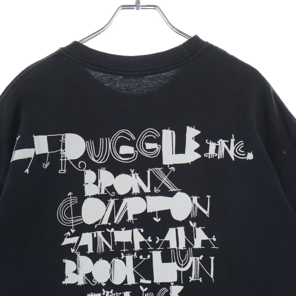 STUSSY(ステューシー) WORLD TOUR TEE ワールドツアー クルーネック カットソー 半袖Tシャツ ブラック