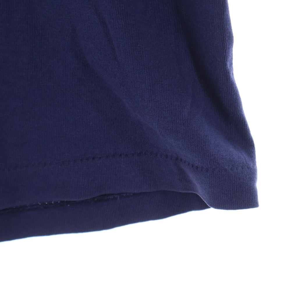 STUSSY(ステューシー) 90S VINTAGE LOSANGELES ヴィンテージ ロサンゼルス 銀タグ ロゴデザイン クルーネック カットソー 半袖Tシャツ ネイビー