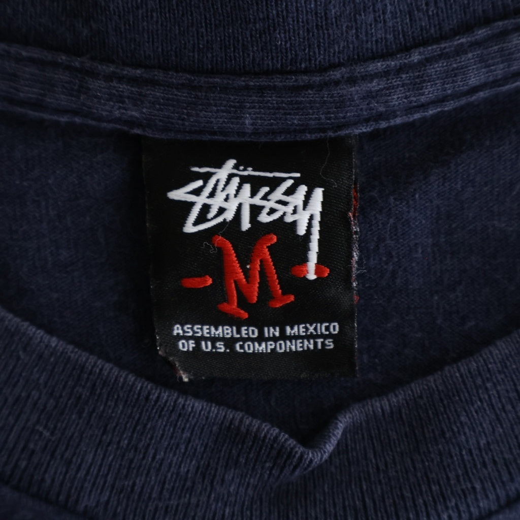 STUSSY(ステューシー) 00S VINTAGE C YA ヴィンテージ ロゴデザイン クルーネック カットソー 半袖Tシャツ ブラック