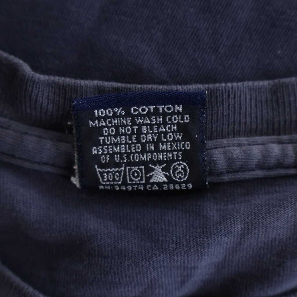 STUSSY(ステューシー) 90S～00S VINTAGE ヴィンテージ ボブマーリー ロゴデザイン クルーネック カットソー 半袖Tシャツ ブラック