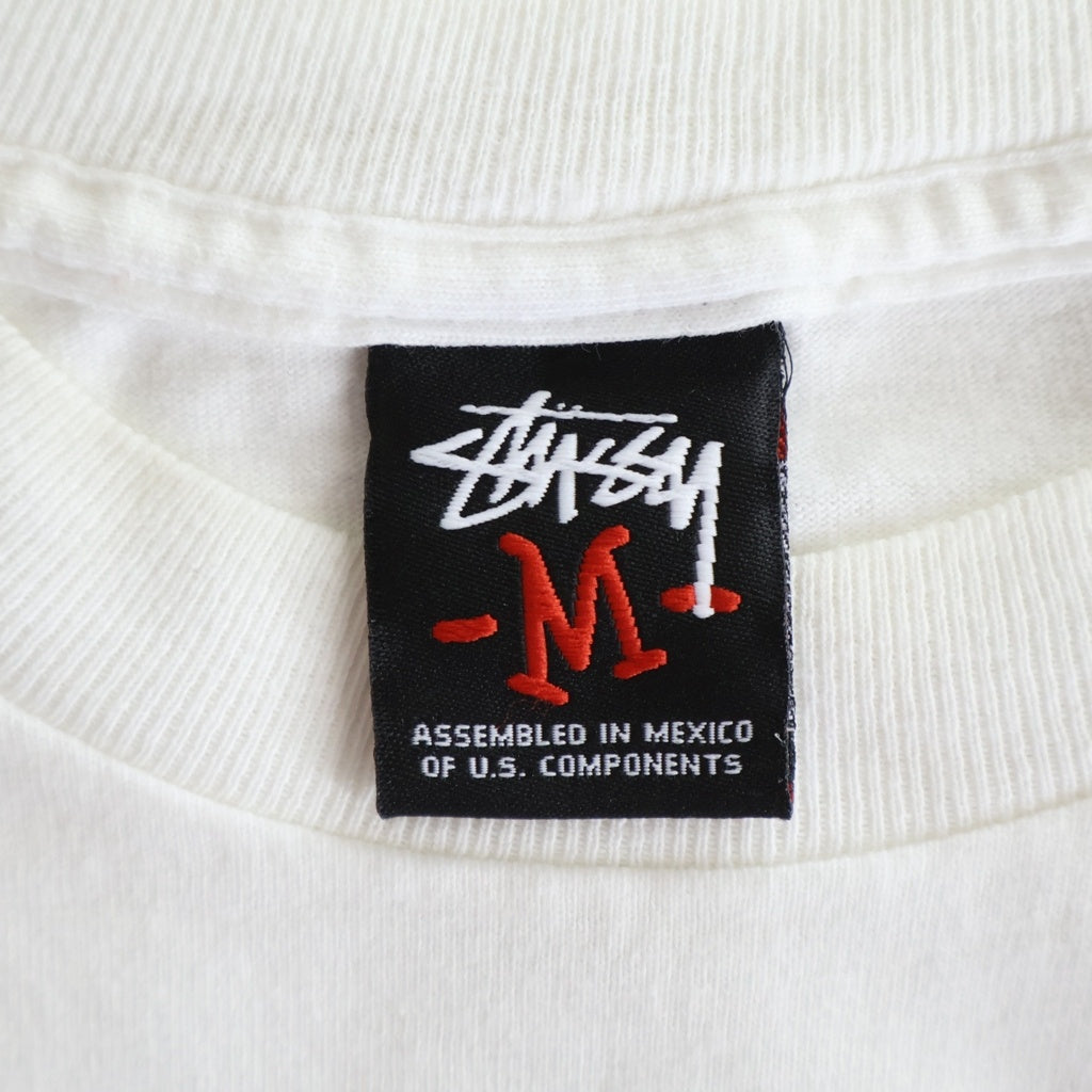 STUSSY(ステューシー) 00S VINTAGE CITY OF CIMPTON ヴィンテージ シティーオブコンプトン クルーネック カットソー 半袖Tシャツ ホワイト