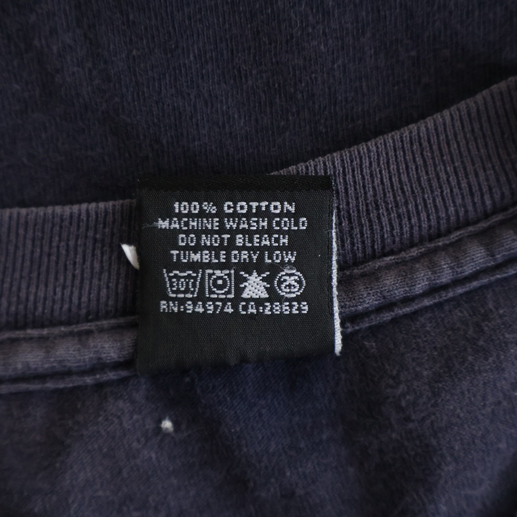 STUSSY(ステューシー) 00S VINTAGE INTERNATIONAL インターナショナル ロゴデザイン クルーネック カットソー 半袖Tシャツ ブラック