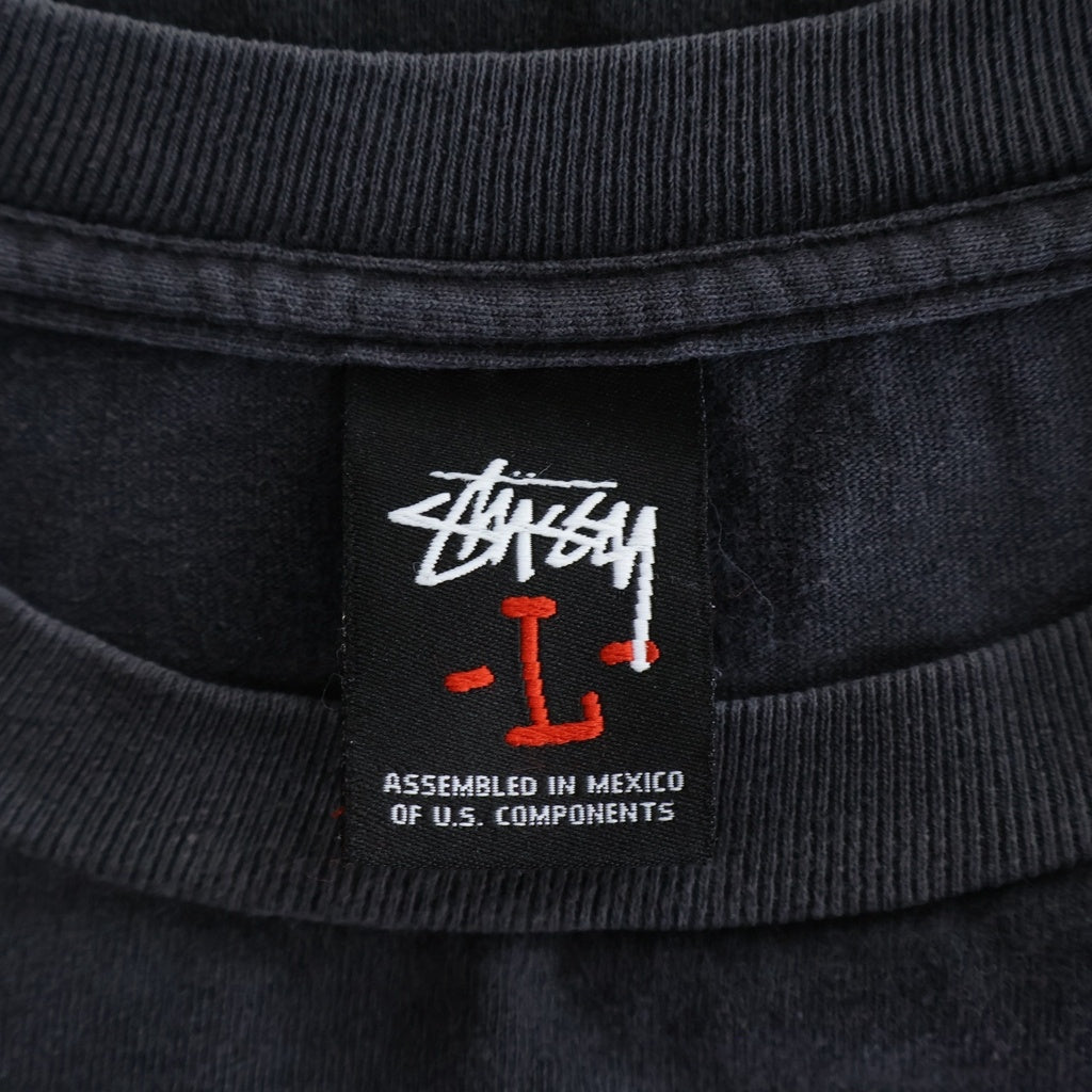 STUSSY(ステューシー) 00S VINTAGE NYC CREW ヴィンテージ ロゴデザイン クルーネック カットソー 半袖Tシャツ ブラック