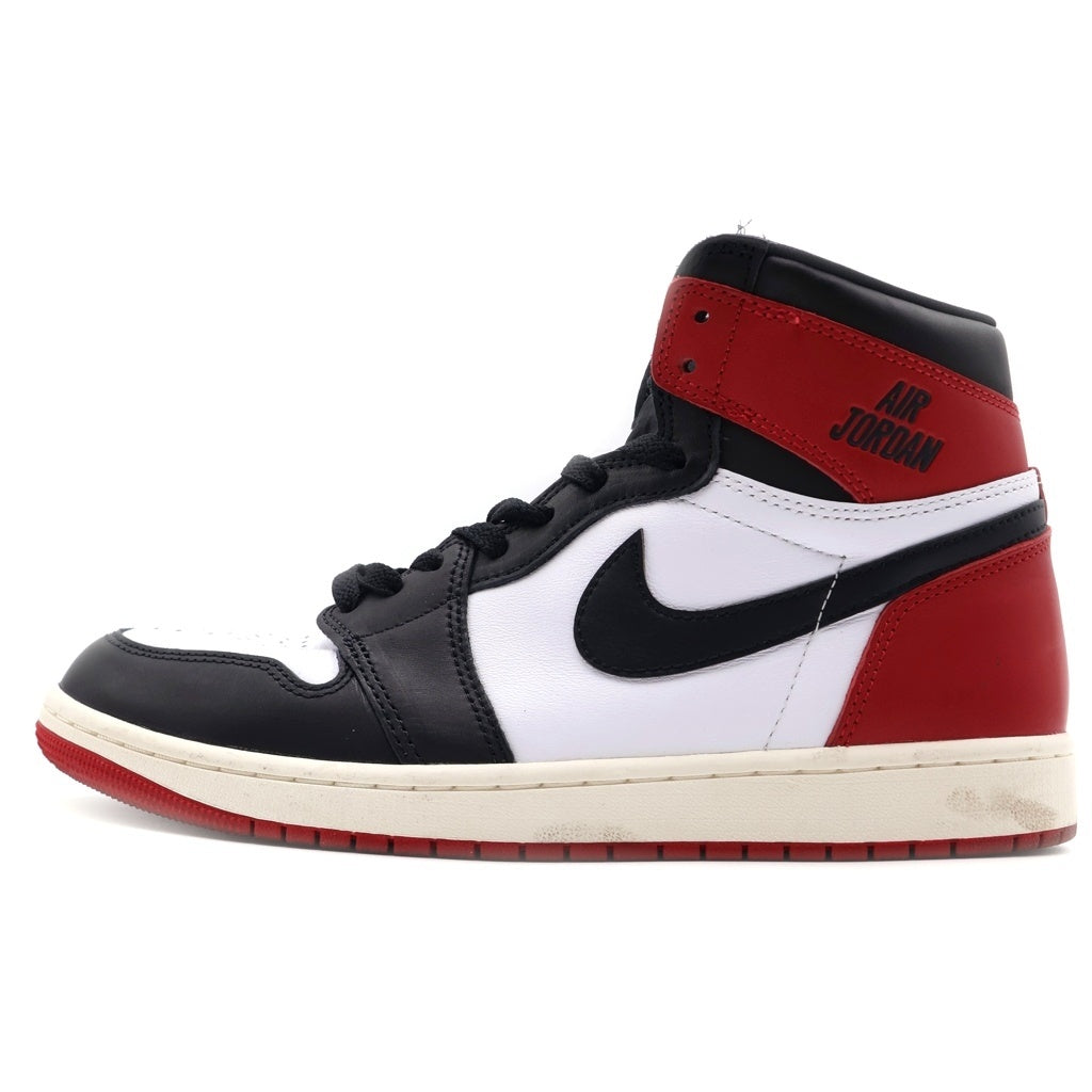 NIKE(ナイキ) AIR JORDAN 1 RETRO HIGH OG BLACK TOE REIMAGINED エアジョーダン1 ブラックトゥ つま黒 リイマジンド ハイカットスニーカー US9.5/27.5cm DZ5485-106