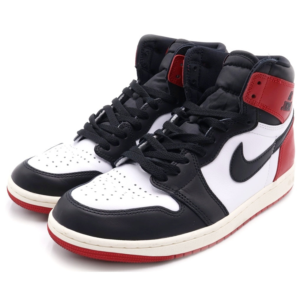 NIKE(ナイキ) AIR JORDAN 1 RETRO HIGH OG BLACK TOE REIMAGINED エアジョーダン1 ブラックトゥ つま黒 リイマジンド ハイカットスニーカー US9.5/27.5cm DZ5485-106