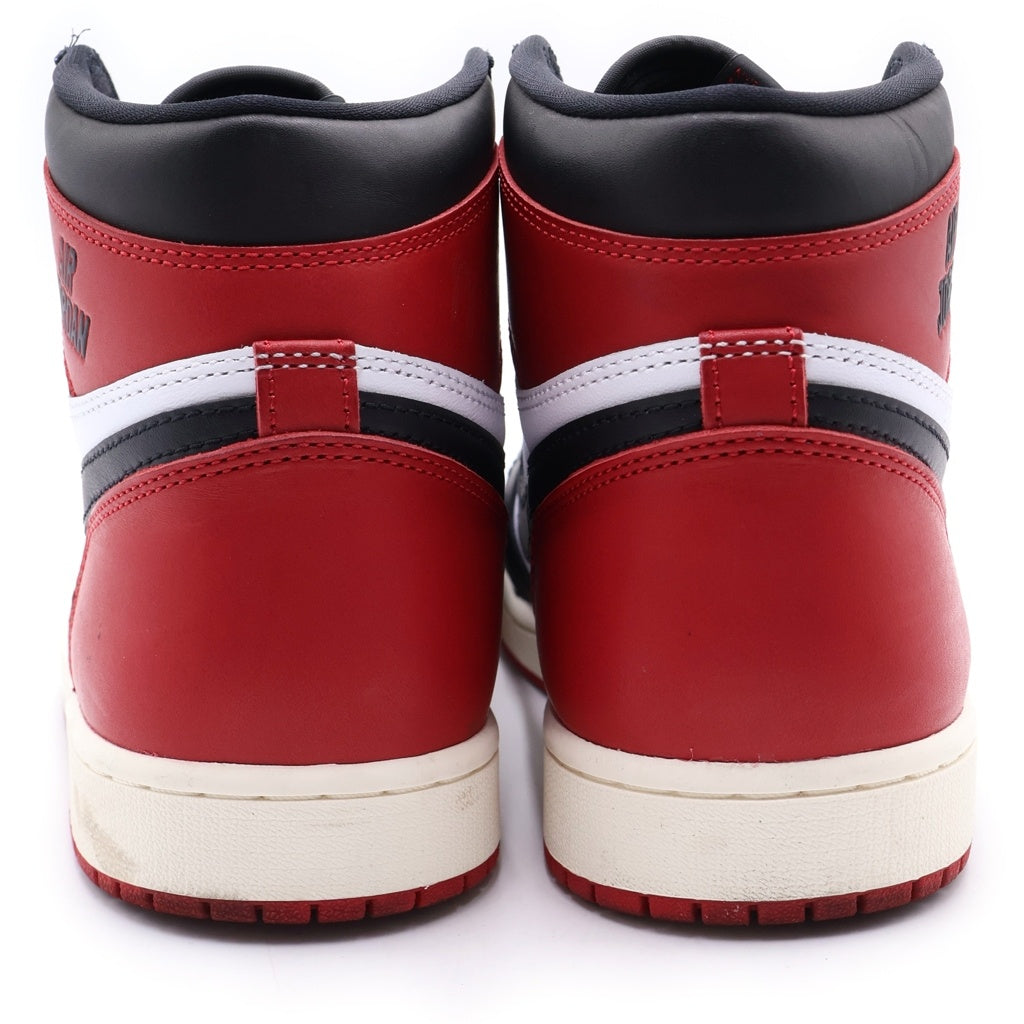 NIKE(ナイキ) AIR JORDAN 1 RETRO HIGH OG BLACK TOE REIMAGINED エアジョーダン1 ブラックトゥ つま黒 リイマジンド ハイカットスニーカー US9.5/27.5cm DZ5485-106