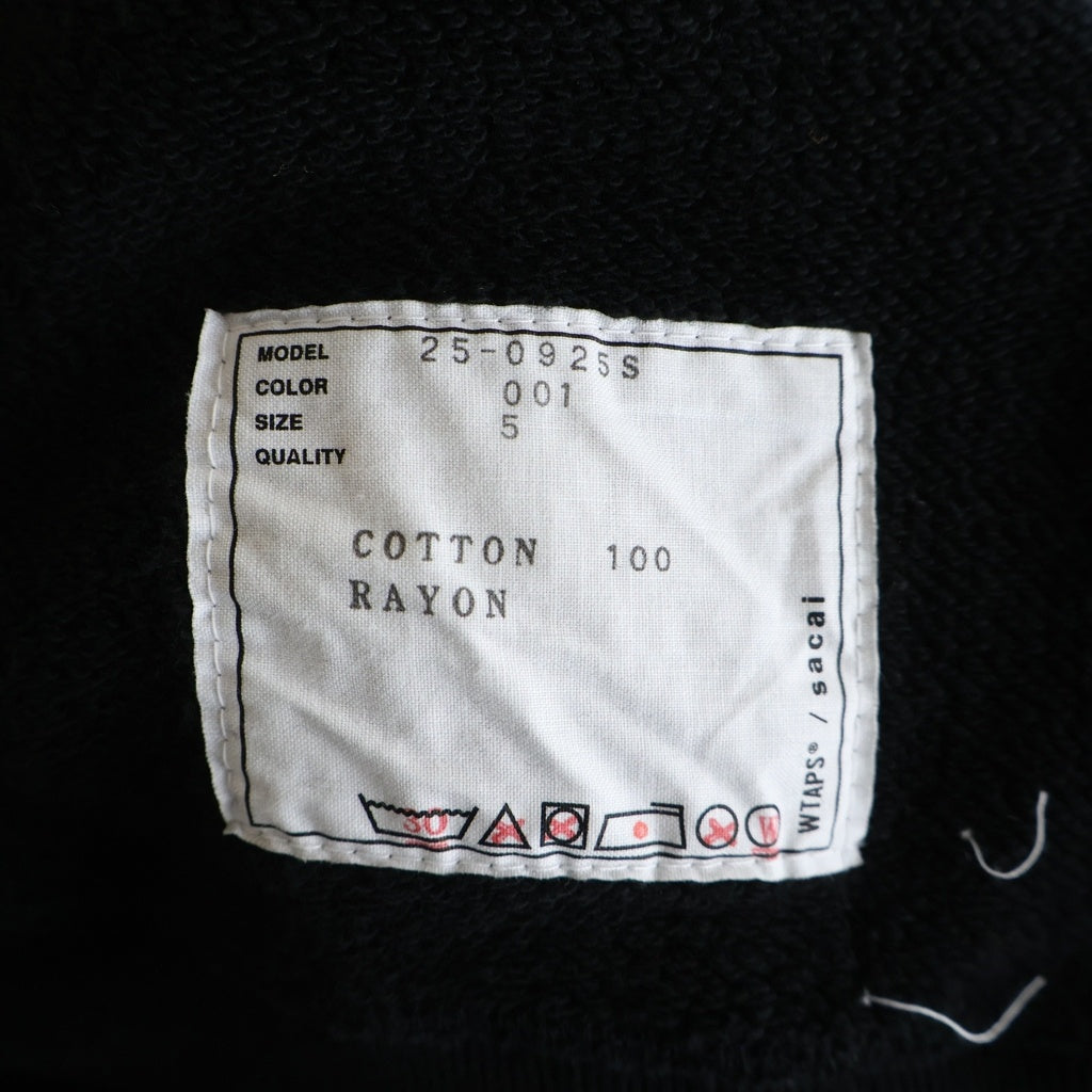 WTAPS(ダブルタップス) ×Sacai Flock Print Hoodie サカイプルオーバー