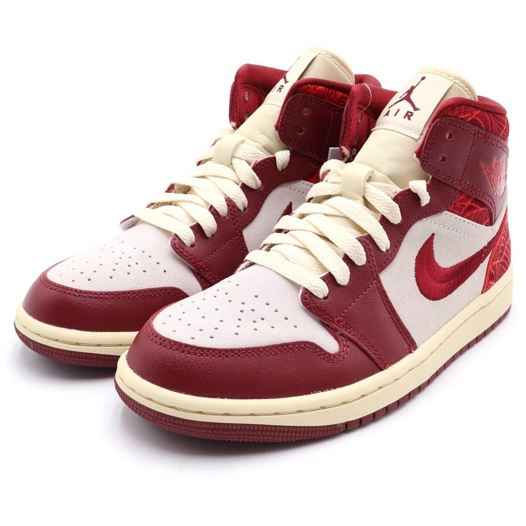 NIKE(ナイキ) WMNS AIR JORDAN 1 MID SE ウィメンズ エアージョーダン ミッドカットスニーカー レッド US7/24cm レディース DZ2820-601