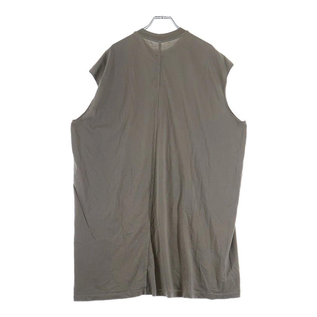 Rick Owens(リックオウエンス) 19SS クルーネック カットソー ノースリーブ タンクトップ ベージュ RR19S2102-RN
