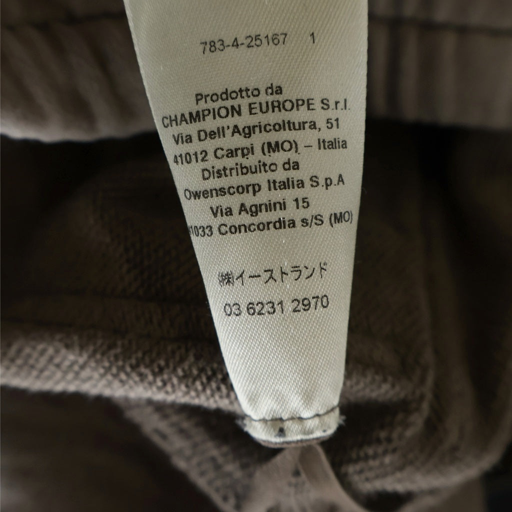 Rick Owens(リックオウエンス) ×CHAMPION PRISONER DRAWSTRING チャンピオン プりソナ ドローストリング イージーパンツ ベージュ CM01D9245-CHFE