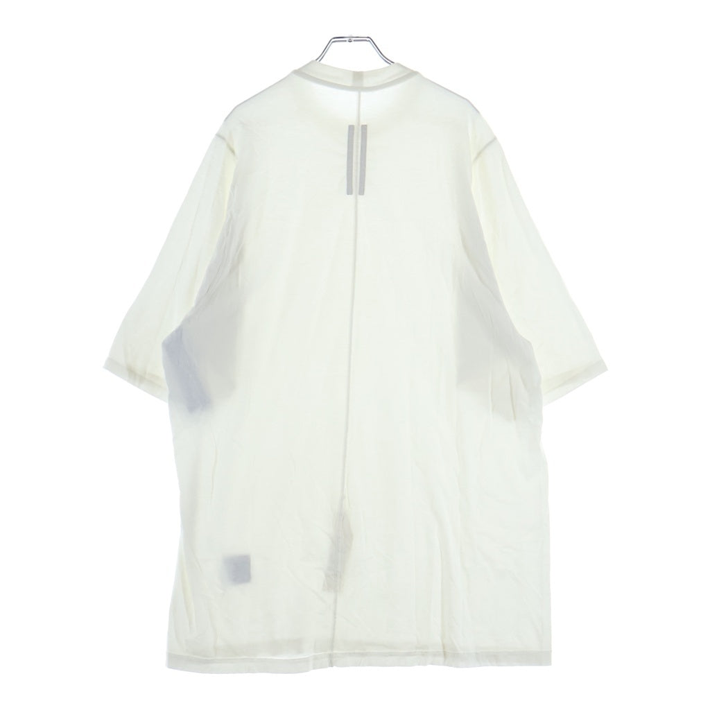 Rick Owens DRKSHDW(リックオウエンス ダークシャドウ) 22SS JUMBO ジャンボ オーバーサイズ クルーネック カットソー 半袖Tシャツ ホワイト DU01B7274-RN