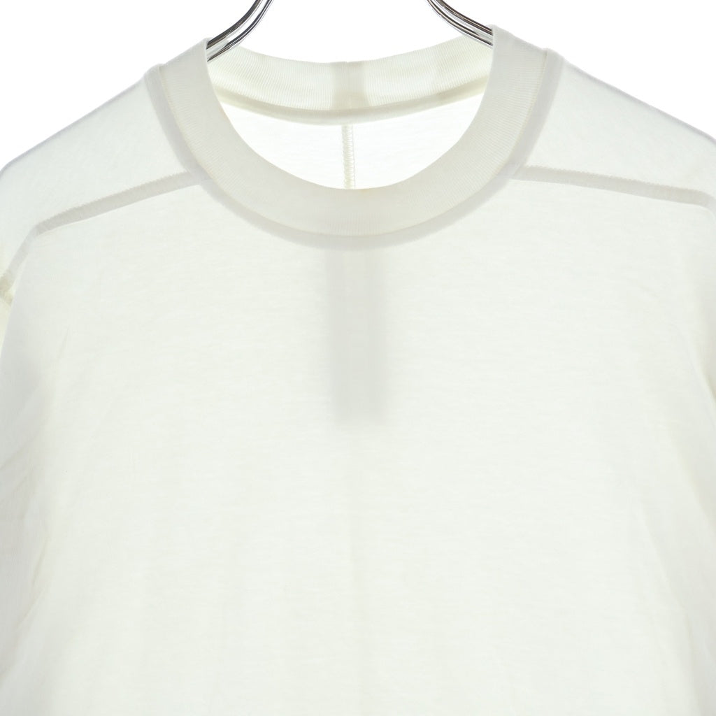 Rick Owens DRKSHDW(リックオウエンス ダークシャドウ) 22SS JUMBO ジャンボ オーバーサイズ クルーネック カットソー 半袖Tシャツ ホワイト DU01B7274-RN