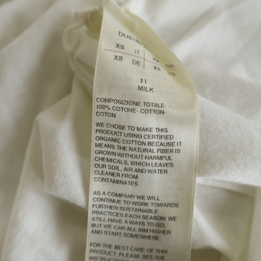 Rick Owens DRKSHDW(リックオウエンス ダークシャドウ) 22SS JUMBO ジャンボ オーバーサイズ クルーネック カットソー 半袖Tシャツ ホワイト DU01B7274-RN