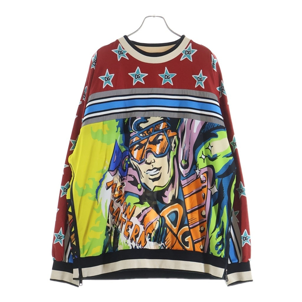 DOLCE & GABBANA(ドルチェアンドガッバーナ) スターグラフィックデザイン切り替えスウェットシャツ マルチ