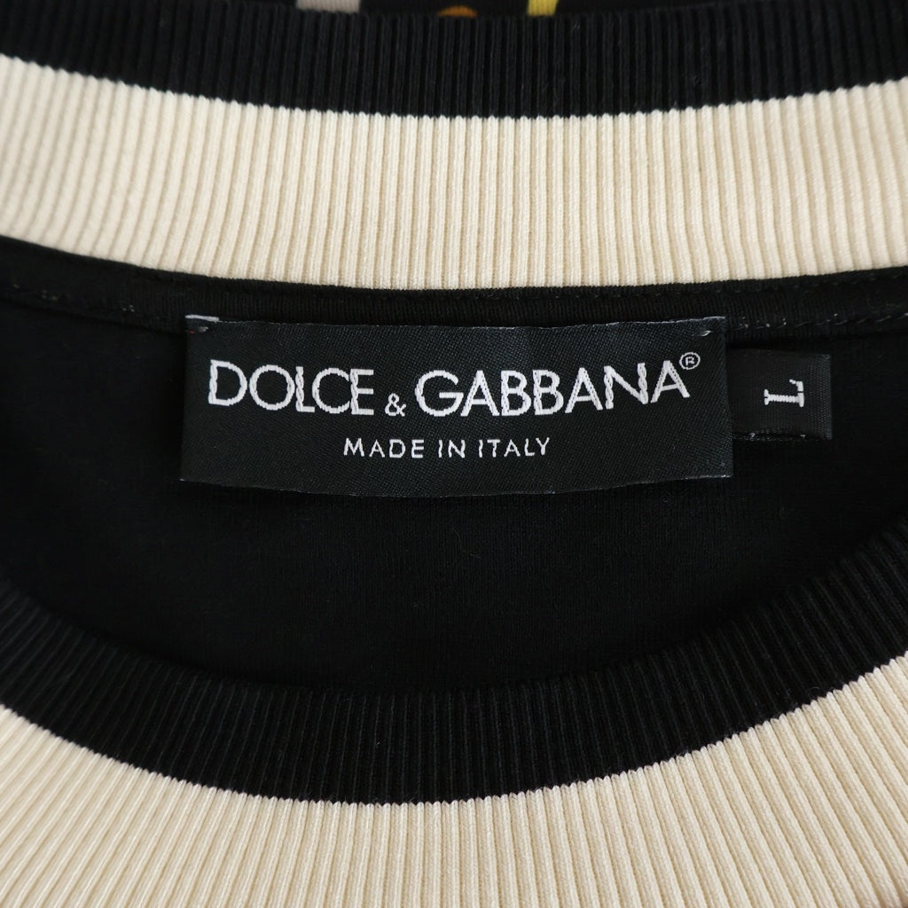 DOLCE & GABBANA(ドルチェアンドガッバーナ) スターグラフィックデザイン切り替えスウェットシャツ マルチ