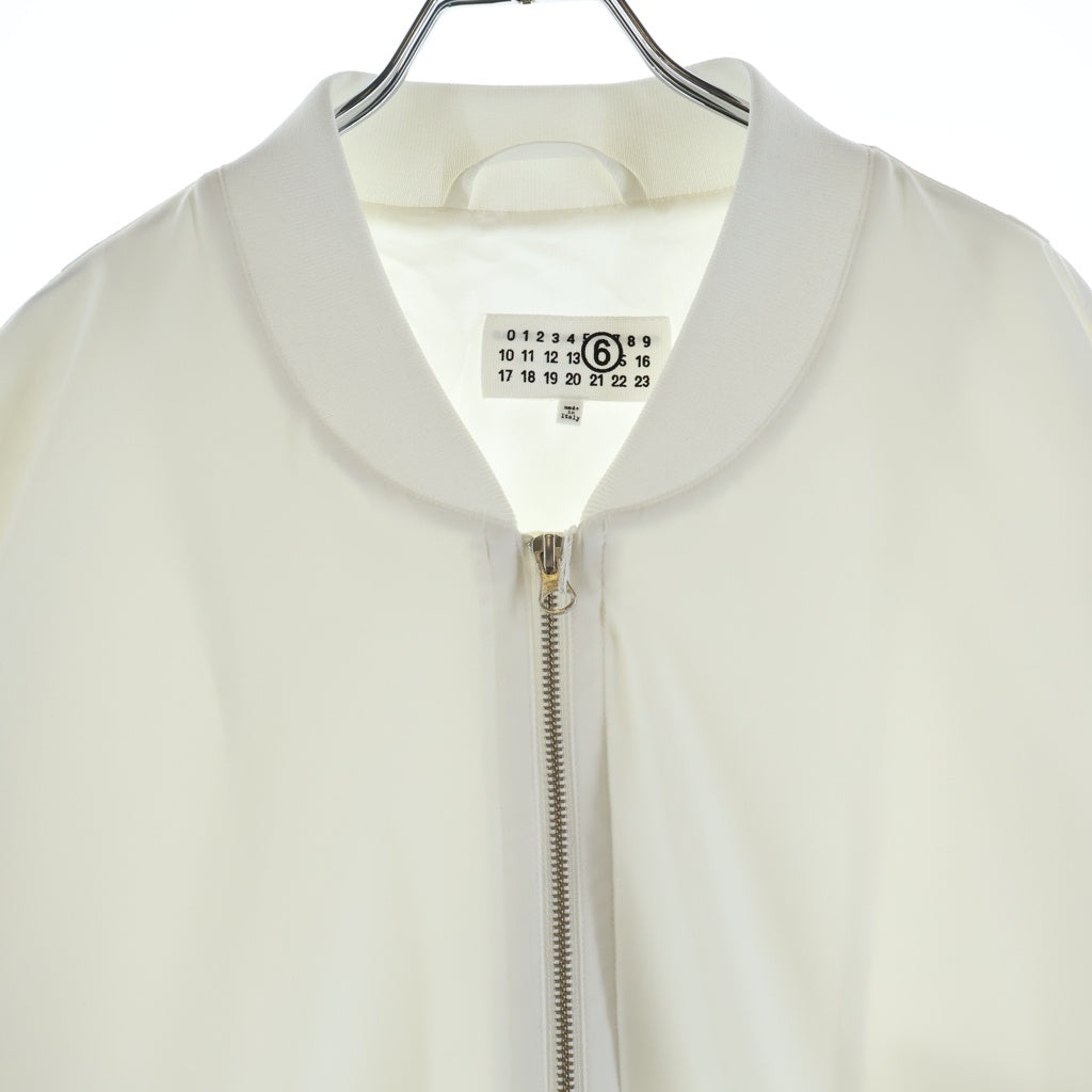 Maison Martin Margiela(メゾンマルタンマルジェラ) Short Sleeve Zip-Up Blouson ハーフスリーブ ジップブルゾン ジャケット ホワイト S52AM0295