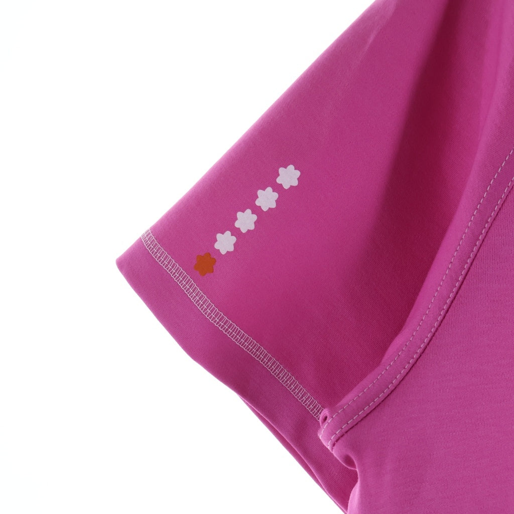 HERMES(エルメス) マイクロ カルトゥッシュ ブルーノワール 半袖Tシャツ カットソー ピンク レディース 5H4630DC
