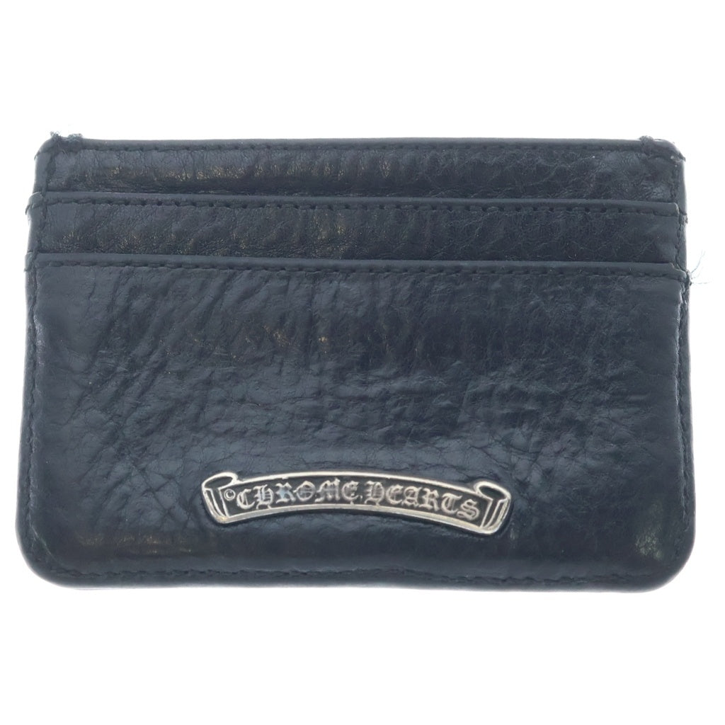 CHROME HEARTS(クロムハーツ) DOUBLE SIDE ダブルサイド スクロールラベル付レザーカードケース