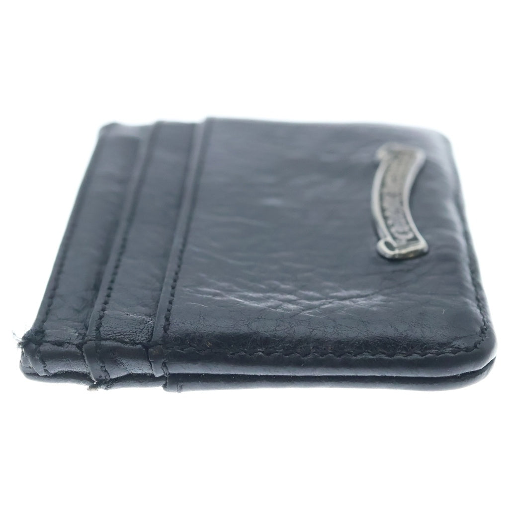 CHROME HEARTS(クロムハーツ) DOUBLE SIDE ダブルサイド スクロールラベル付レザーカードケース