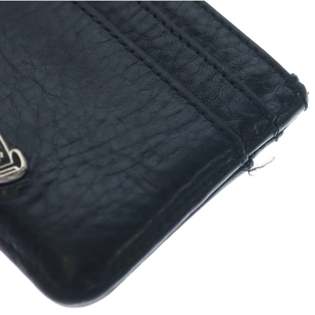 CHROME HEARTS(クロムハーツ) DOUBLE SIDE ダブルサイド スクロールラベル付レザーカードケース