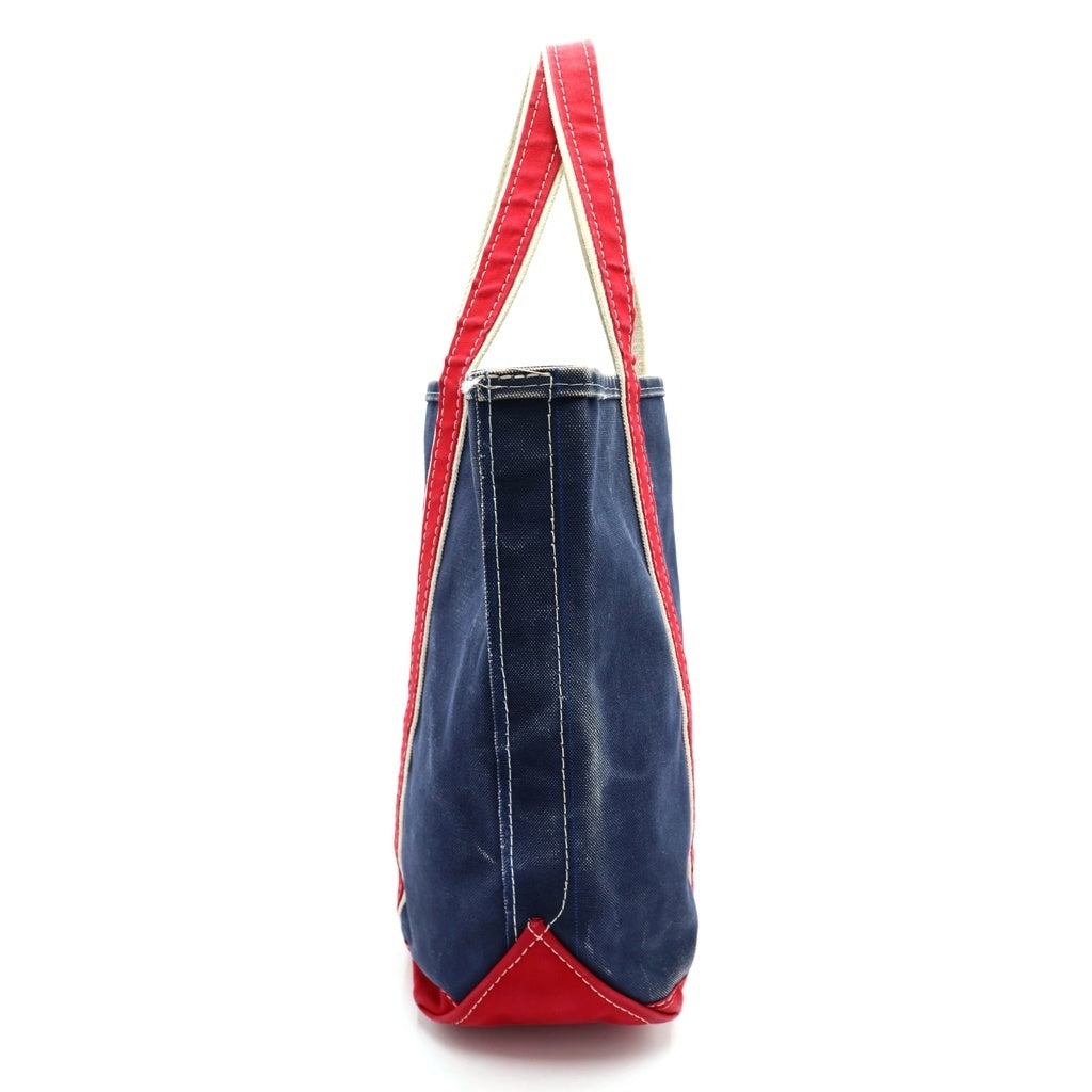 L.L.Bean(エルエルビーン) 80S RED DELUXE TOTE ギザタグ デラックストートバッグ ネイビー/レッド